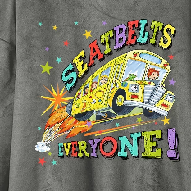 Seatbelts Everyone Funny Magic School Bus Driver Job Pride Hooded Wearable Blanket