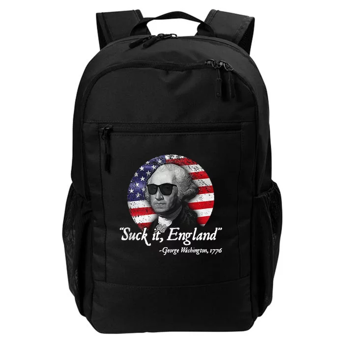 SuckIt England Funny 4th of July George Washington 1776 Daily Commute Backpack