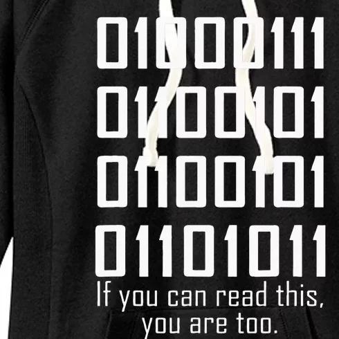 Software Engineers Funny Programming Coding Binary Code Women's Fleece Hoodie