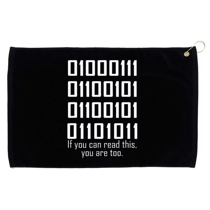 Software Engineers Funny Programming Coding Binary Code Grommeted Golf Towel