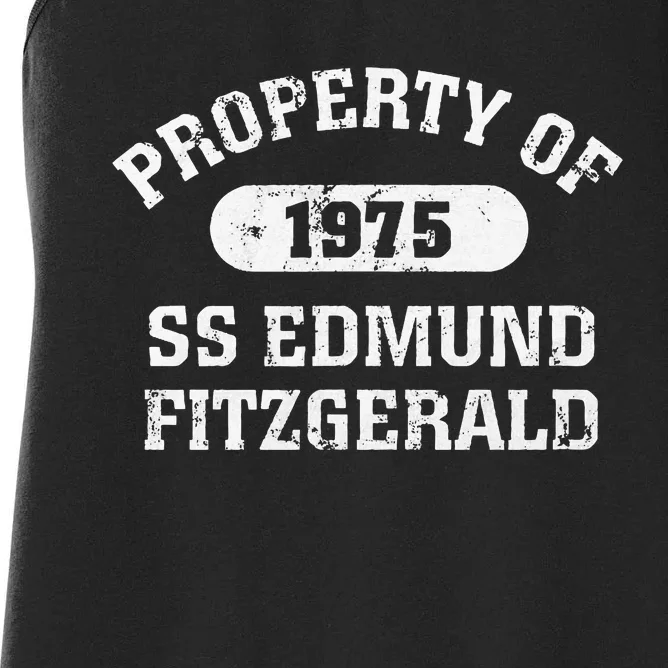 Ss Edmund Fitzgerald Lake Superior Women's Racerback Tank