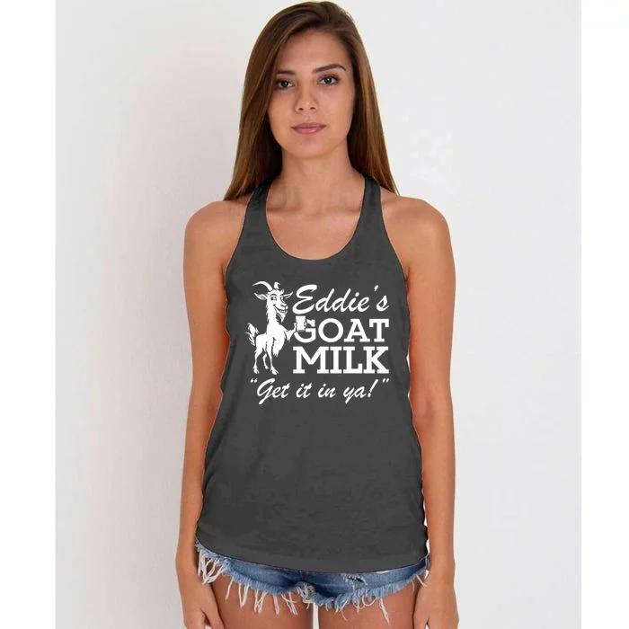 Section10 EddieS Goat Milk Get It In Ya Women's Knotted Racerback Tank