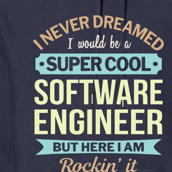 Software Engineer Gift Funny Appreciation Premium Hoodie