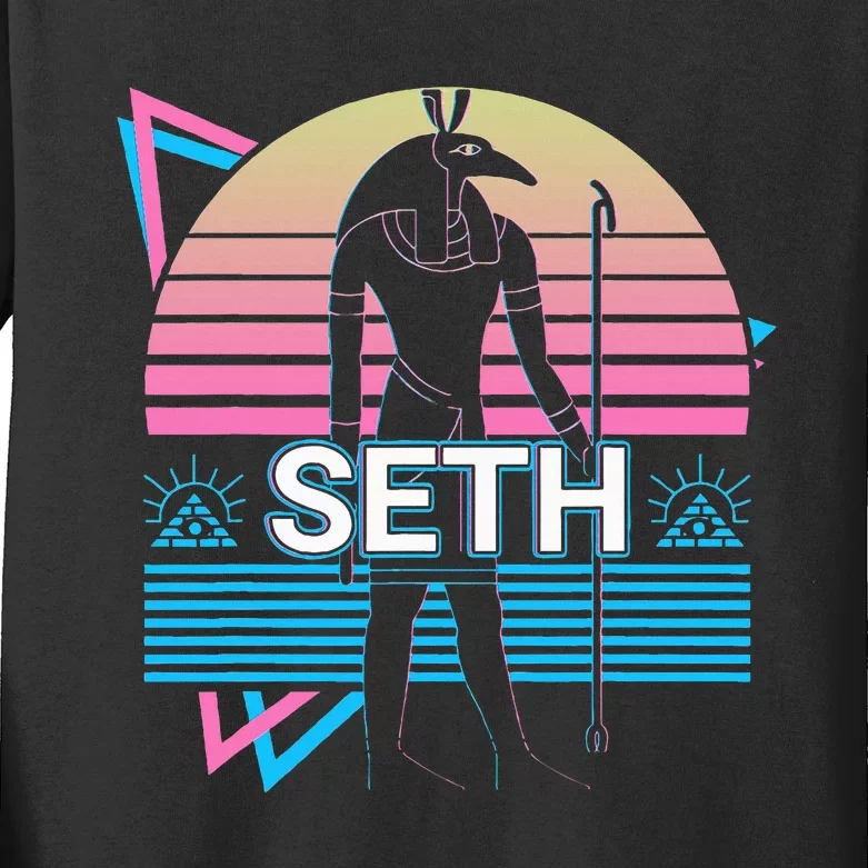 Seth Egyptian God Ancient Egypt Kids Long Sleeve Shirt