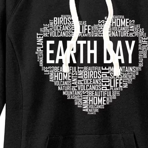 Save Earth Gift Earth Day Lover Environmental Awareness Gift Women's Fleece Hoodie