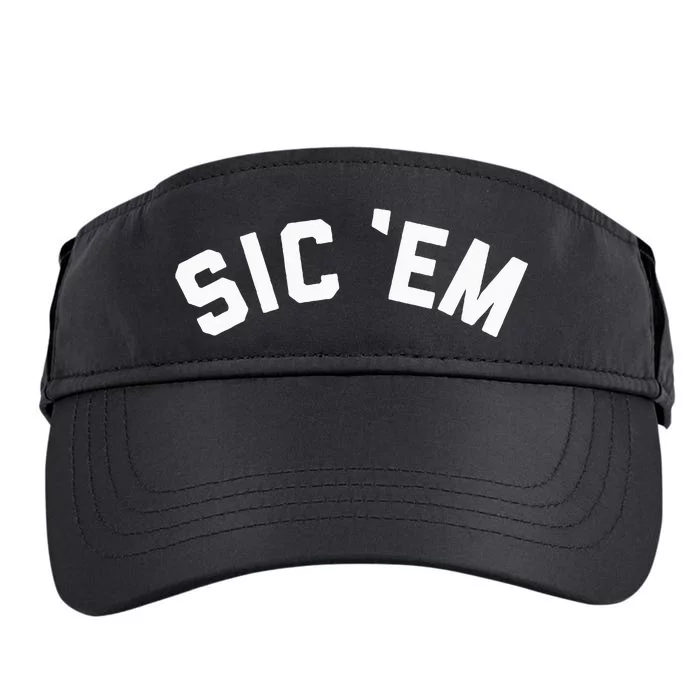 Sic Em Georgia Adult Drive Performance Visor