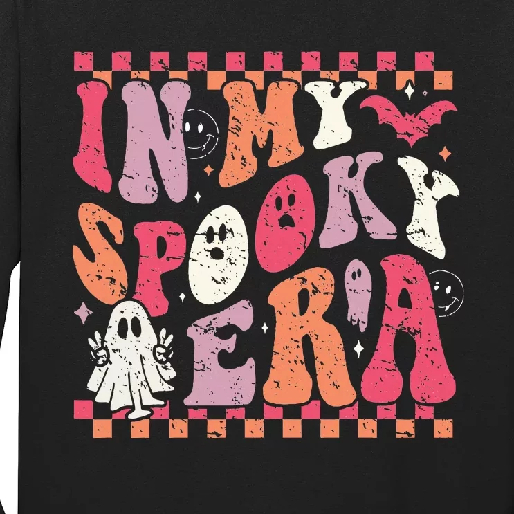 Spooky Era Groovy Halloween Ghost Costume Long Sleeve Shirt