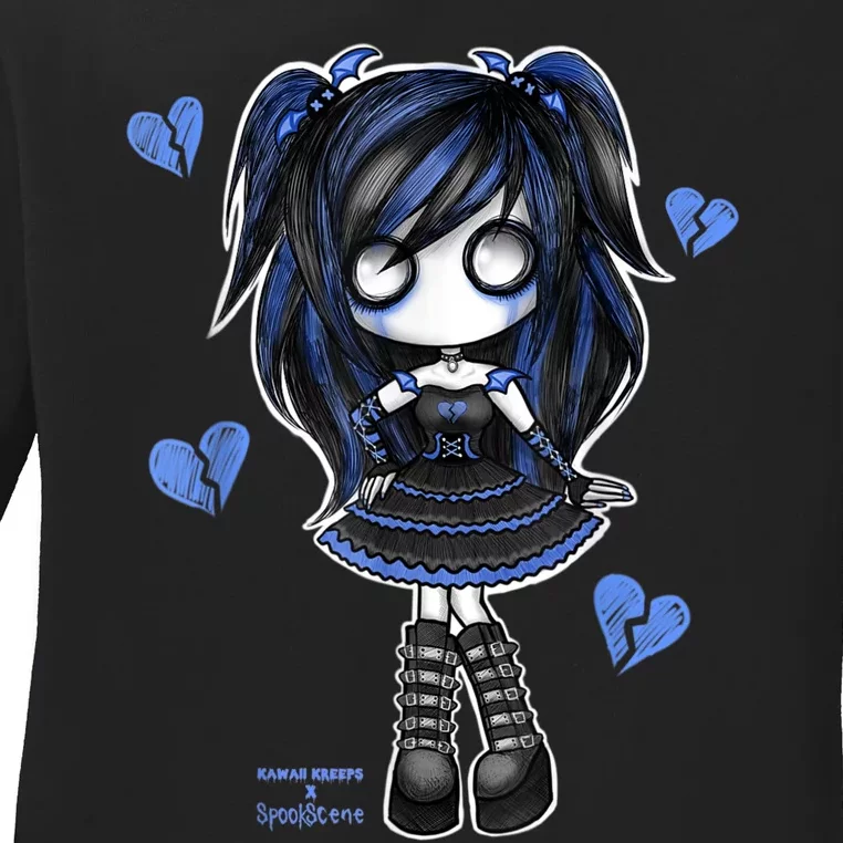 Spookscene Emo Girl Drawing Soft Goth Mall Goth Alt Blue