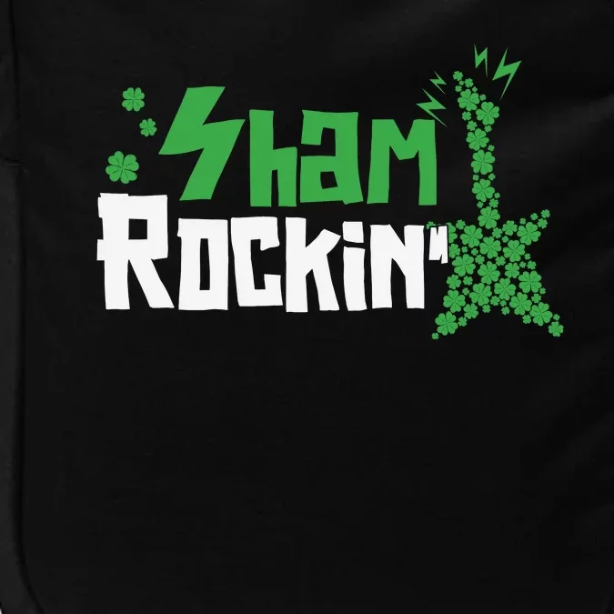 Shamrockin Electric Guitar St Patricks Day Impact Tech Backpack