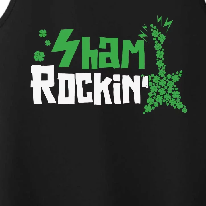 Shamrockin Electric Guitar St Patricks Day Performance Tank