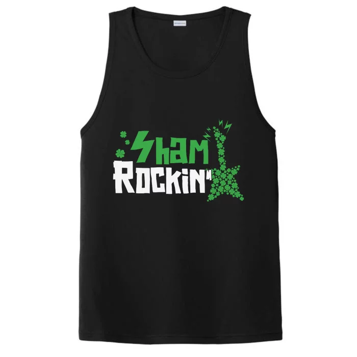 Shamrockin Electric Guitar St Patricks Day Performance Tank