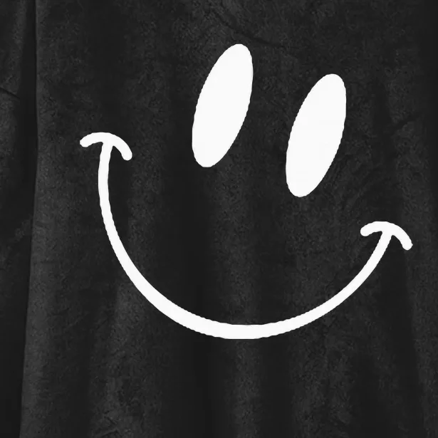 Smiling Emoticon Happy Face Smile Hooded Wearable Blanket