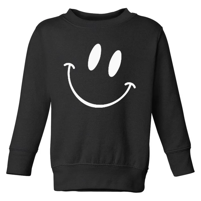 Smiling Emoticon Happy Face Smile Toddler Sweatshirt