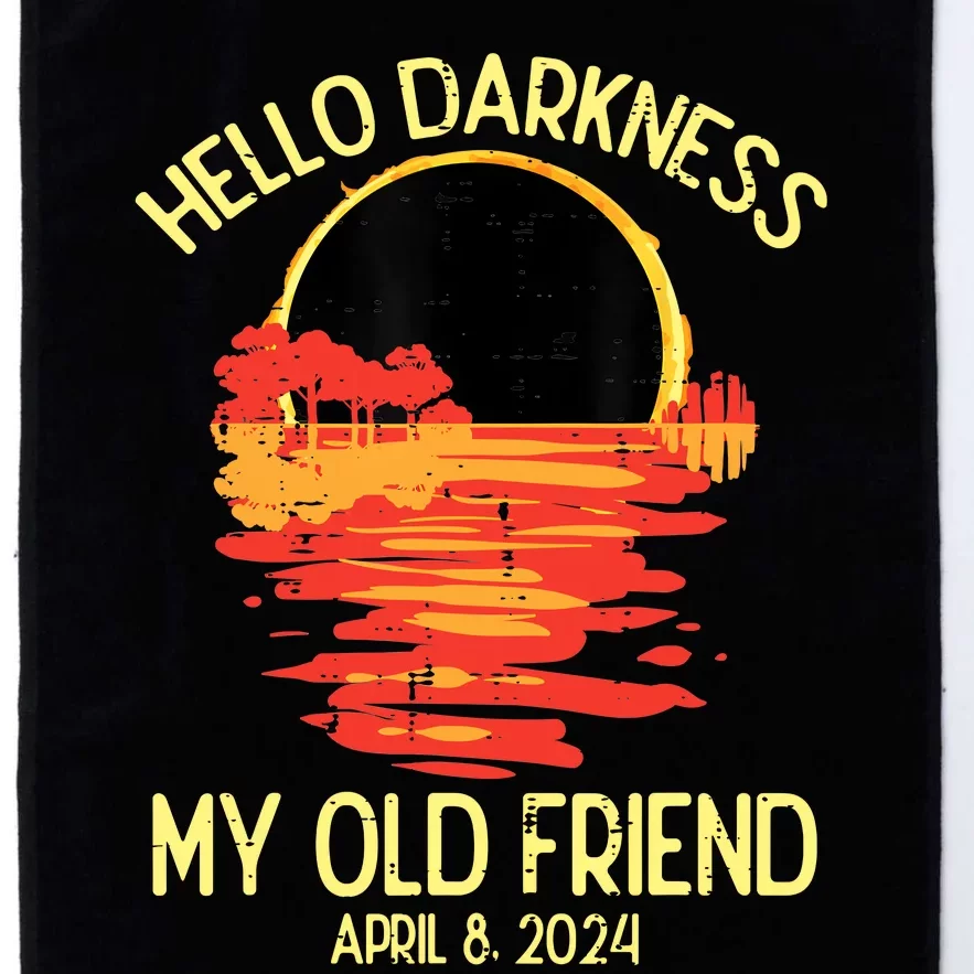 Solar Eclipse Hello Darkness Old Friend 2024 Platinum Collection Golf Towel