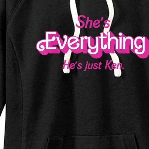 Shes Everything Hes Just Ken Funny Women's Fleece Hoodie