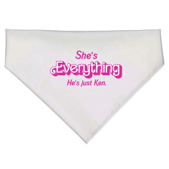 Shes Everything Hes Just Ken Funny USA-Made Doggie Bandana