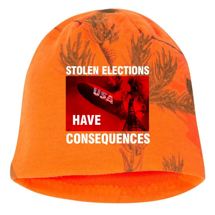 Stolen Elections Have Consequences Kati - Camo Knit Beanie