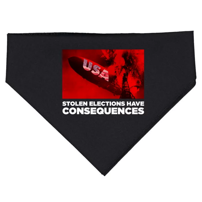 Stolen Elections Have Consequences USA-Made Doggie Bandana