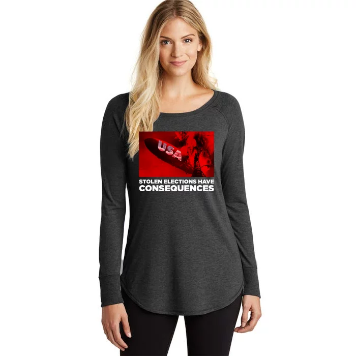 Stolen Elections Have Consequences Women's Perfect Tri Tunic Long Sleeve Shirt