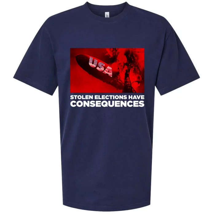 Stolen Elections Have Consequences Sueded Cloud Jersey T-Shirt