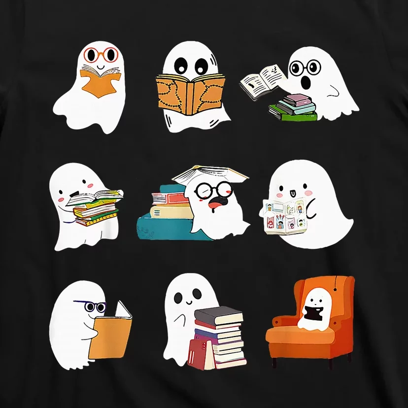 Spooky Educator Halloween Reading Enthusiast for School T-Shirt