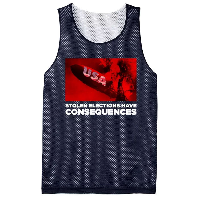 Stolen Elections Have Consequences Mesh Reversible Basketball Jersey Tank