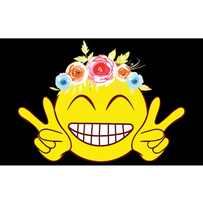 Smile Emoticon Happy Face Peace Love Cute Bumper Sticker