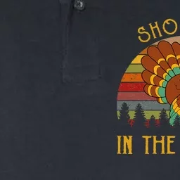 Shoot Em' In The Pecker Turkey Hunting Thanksgiving Softstyle Adult Sport Polo