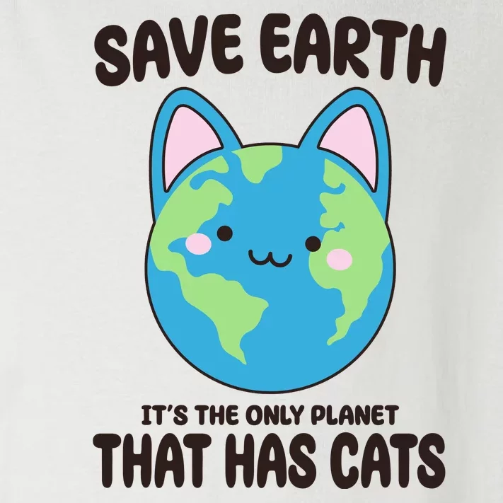 Save Earth It's The Only Planet That Has Cats Funny Cute Toddler Long Sleeve Shirt