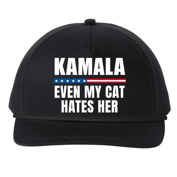 Susan Espo Kamala Even My Cat Hates Her Snapback Five-Panel Rope Hat