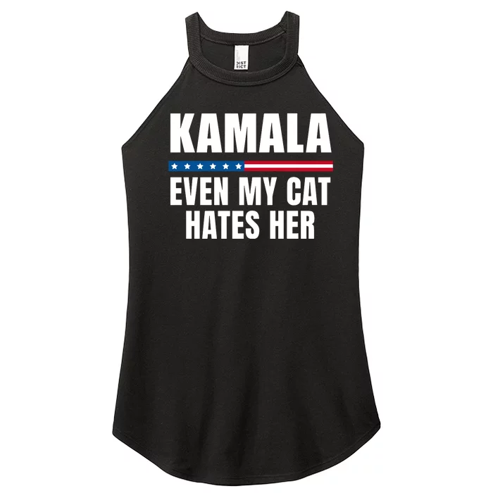 Susan Espo Kamala Even My Cat Hates Her Women’s Perfect Tri Rocker Tank