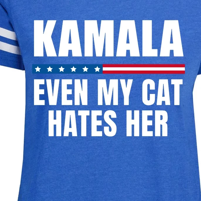 Susan Espo Kamala Even My Cat Hates Her Enza Ladies Jersey Football T-Shirt