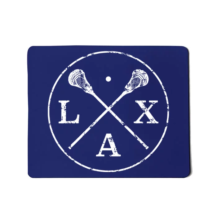 Sticks Emblem LAX Players And Fans Mousepad