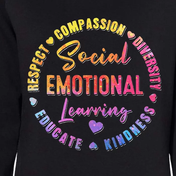 Social Emotional Learning Heart Counselor Teacher Day Womens California Wash Sweatshirt