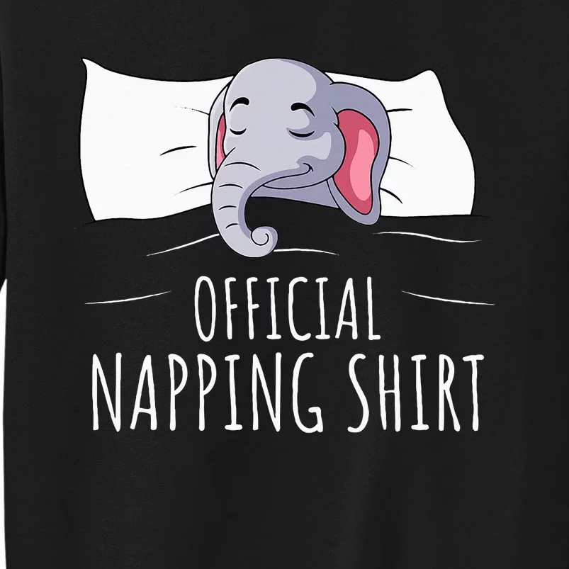 Sleeping Elephant Lover Napping Tall Sweatshirt