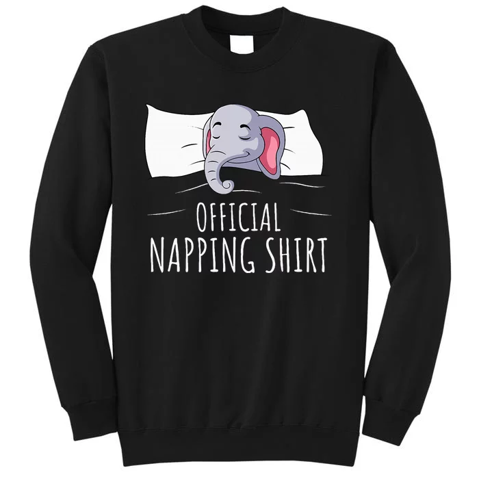 Sleeping Elephant Lover Napping Tall Sweatshirt