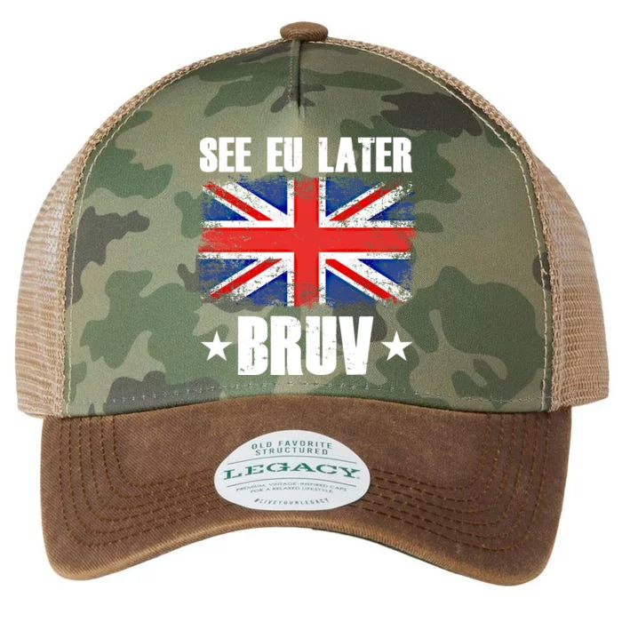 See Eu Later Europe Brexit England Uk United Kingdom Gift Legacy Tie Dye Trucker Hat