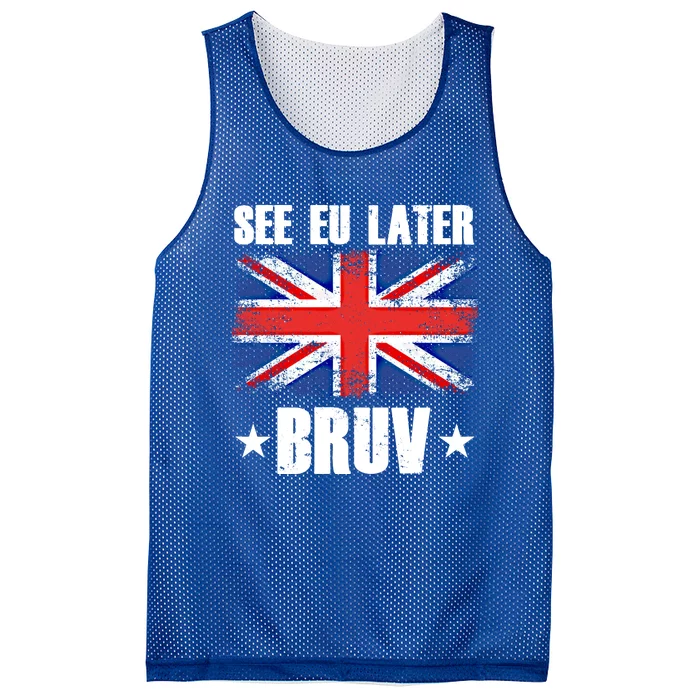 See Eu Later Europe Brexit England Uk United Kingdom Gift Great Gift Mesh Reversible Basketball Jersey Tank