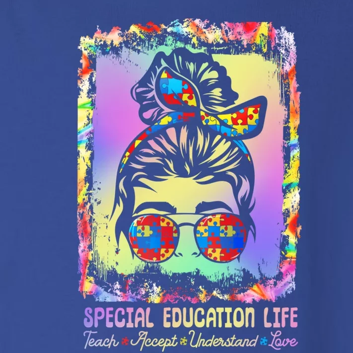 Special Education Life Sped Teach Accept Understand Autism Great Gift Toddler Long Sleeve Shirt