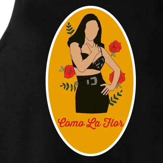 Selenas Quintanilla Como La Flor Ladies Tri-Blend Wicking Tank