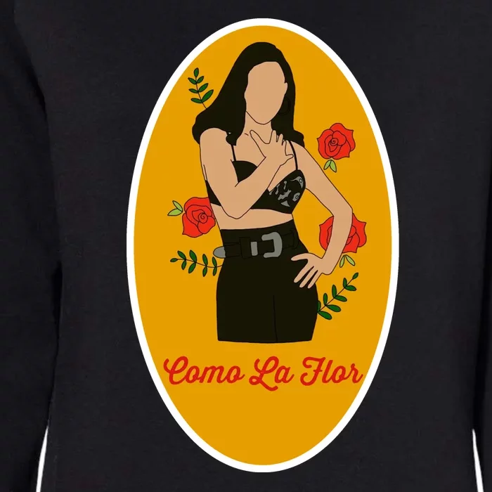 Selenas Quintanilla Como La Flor Womens California Wash Sweatshirt