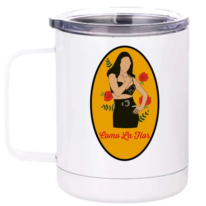 Selenas Quintanilla Como La Flor Front & Back 12oz Stainless Steel Tumbler Cup