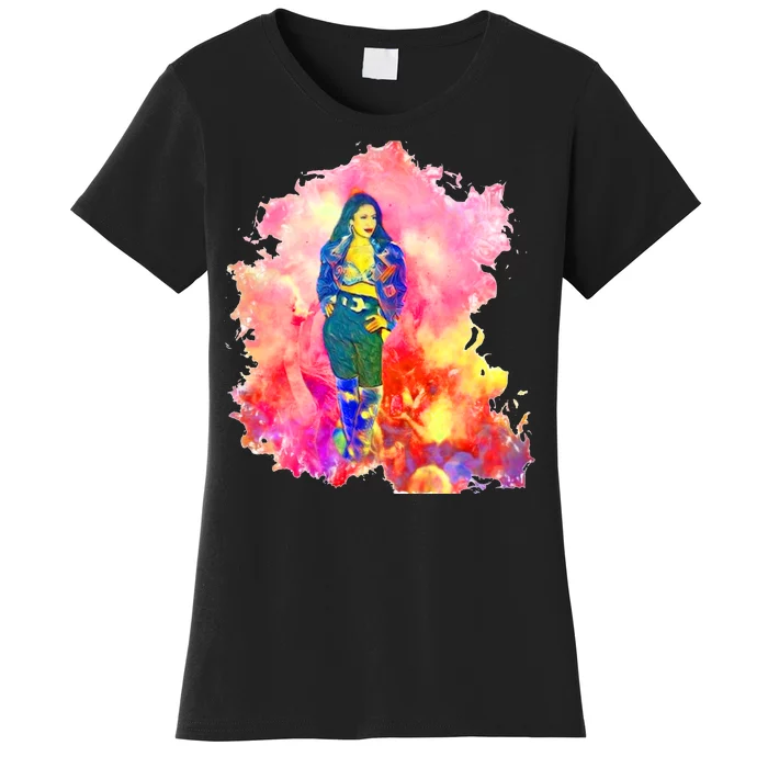 Selenas Quintanilla Watercolor Women's T-Shirt