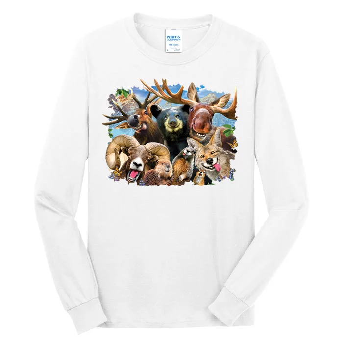 Selfie - Rocky Mountain Animals Tall Long Sleeve T-Shirt