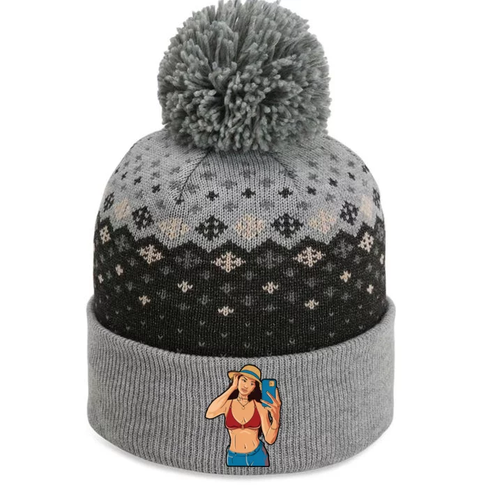 Selfie Girl The Baniff Cuffed Pom Beanie