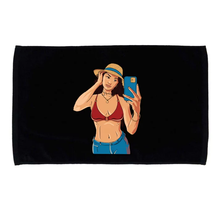 Selfie Girl Microfiber Hand Towel