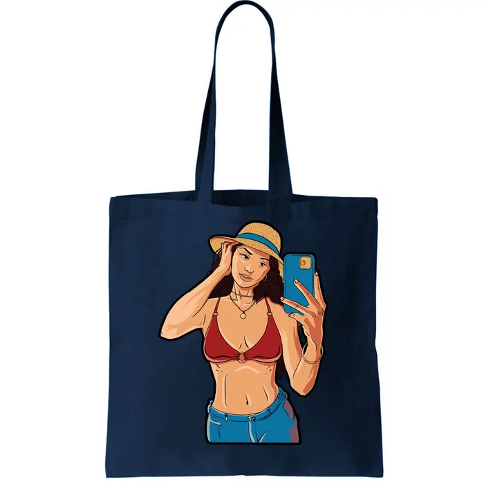 Selfie Girl Tote Bag