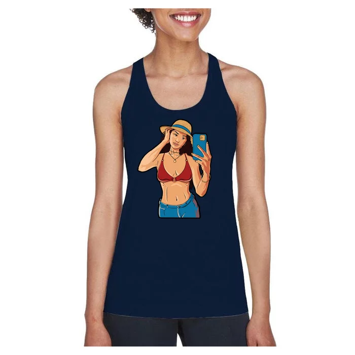 Selfie Girl Women's Racerback Tank