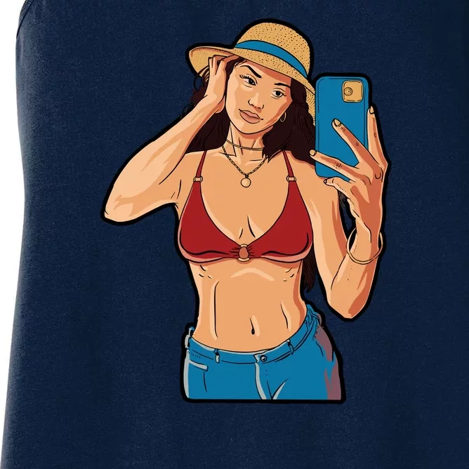 Selfie Girl Women's Racerback Tank