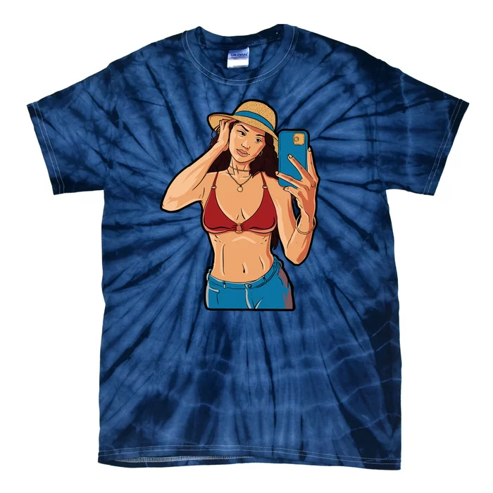 Selfie Girl Tie-Dye T-Shirt